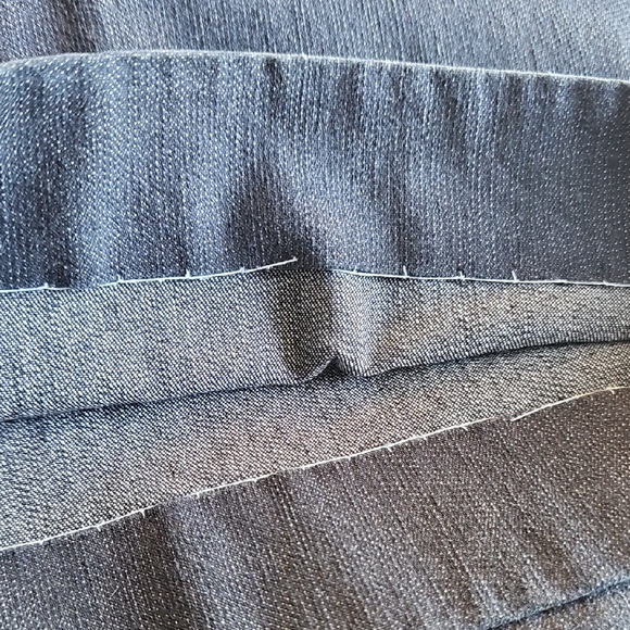 W Work To Weekend Womens Dark Blue Wide Leg White Stitching  Pants Size 10 - Picture 11 of 11